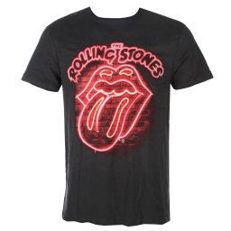 tričko pánské THE ROLLING STONES - NEON LIGHT - CHARCOAL - AMPLIFIED - ZAV210C14