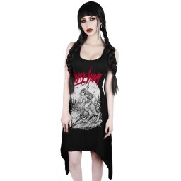 šaty dámské (tunika) KILLSTAR - Lonewolf Lace-Up - BLACK - KSRA001851