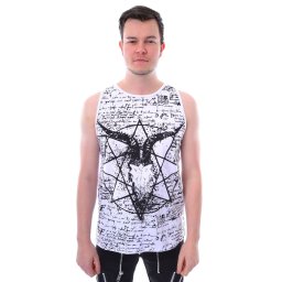tílko pánské HEARTLESS - PENTAGRAM - WHITE - POI883