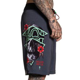 kraťasy pánské (plavky) SULLEN - RIGIONI SKULL - GREY/TEAL - SCM3010_GYTE