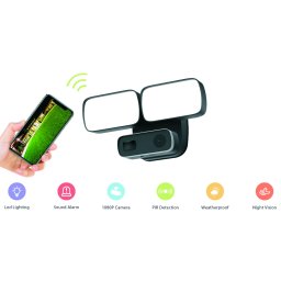 Multifunkční kamera FULL HD + Wifi v LED reflektoru 24W + IR vidění + Siréna + Reproduktor
