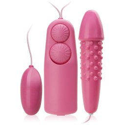 SCALA VIBRÁTOR S VÝSTUPKY A VIBRAČNÍ VAJÍČKO K DVOJITÉ PENETRACI - 77759094