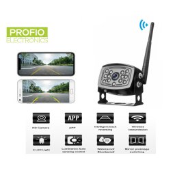 Wifi parkovací kamera IP68 krytí ovládání app (iOS, Android)