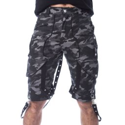 kraťasy pánské POIZEN INDUSTRIES - JUSTUS - GREY CAMO - POI924