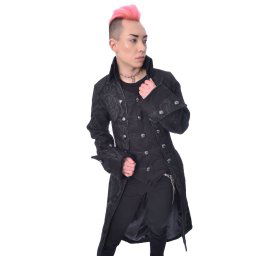 kabát pánský POIZEN INDUSTRIES - PIRATE - BLACK - POI926