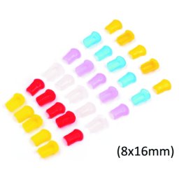 Koncová těsnící gumička pro silikonové svítící LED pásy s tloušťkou 8x16mm