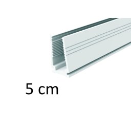 5 cm - Plastová montážní vodící lišta pro světelné LED pásy