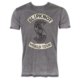 tričko pánské Slipknot - World Tour - ROCK OFF - SKBO02MC