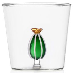Ichendorf Milano designové sklenice na vodu Desert Plants Tumbler Cactus Amber Flower