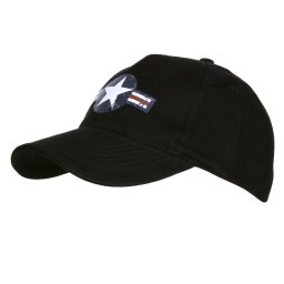 FOSTEX čepice baseball USAF WWII ČERNÁ