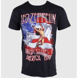 tričko pánské Led Zeppelin- Stars N Stripes - Black - RTLZETSBSTA
