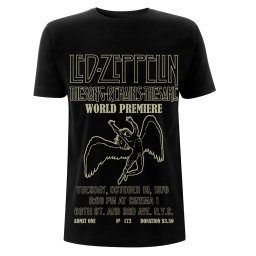 tričko pánské Led Zeppelin - TSRTS World Premiere - Black - RTLZETSBWORLD