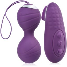 SCALA VIBRAČNÍ VENUŠINY KULIČKY + STIMULÁTOR BRADAVEK A KLITORISU - 10 FUNKCÍ - 70380086