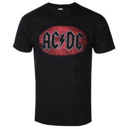 tričko pánské AC/DC - Oval Logo Vintage - ROCK OFF - ACDCTS70MB
