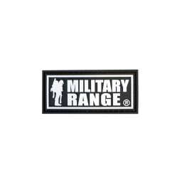 Nášivka MILITARY RANGE malá ČERNO/BÍLÁ