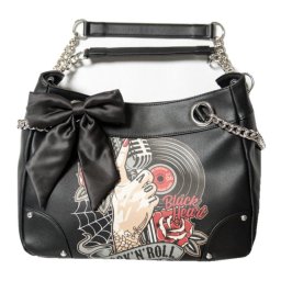 kabelka BLACK HEART - ROCK N ROLL - 8063