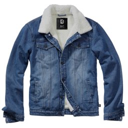 bunda pánská BRANDIT - Sherpa - 3171-denim blue+off white