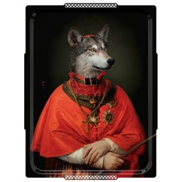 Ibride designové obrazy/podnosy Le loup