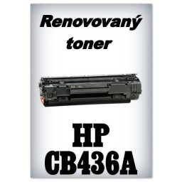 Renovovaný toner HP CB436A - black