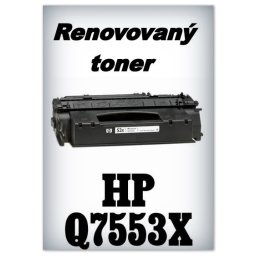 Renovovaný toner HP Q7553X - black