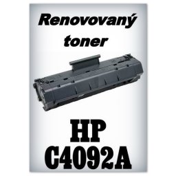 Renovovaný toner HP C4092A - black