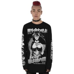 tričko unisex s dlouhým rukávem KILLSTAR - Eye Contact Long Sleeve Top - KSRA002266