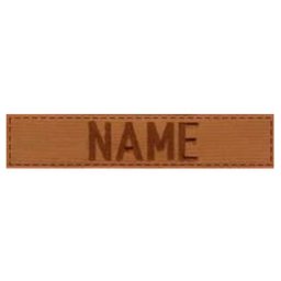 MILITARY RANGE nášivka jmenovka "NAME" 3" VELCRO COYOTE