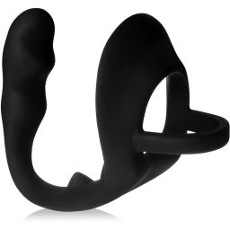 SCALA KROUŽEK NA PENIS A VARLATA ANÁLNÍ STRAP-ON COCK RING S DILDEM - 77209672