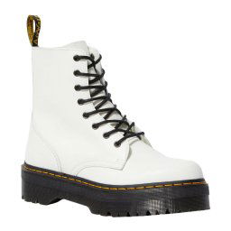 boty DR. MARTENS - 8 dírkové - JADON - WHITE POLISHED SMOOTH - DM15265100