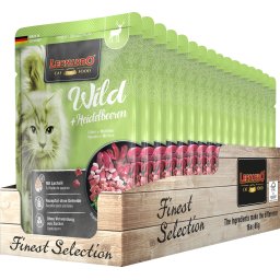 Leonardo multipack ZVĚŘINA S BORŮVKAMI - kapsička pro kočky 16x85 g