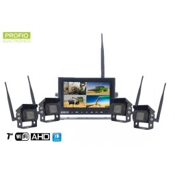 Cuvacie kamery bezdratove 7" HD monitor + 4x HD kamera
