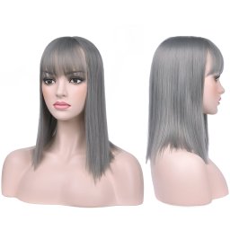 Girlshow Dámské tupé Effecta semi long 46 cm - Dim Gray