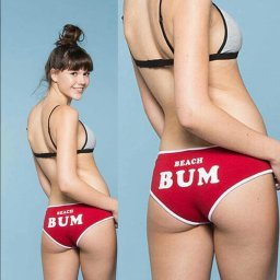 V&V Stylové bavlněné kalhotky Beach Bum - XL