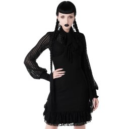 sukně dámská KILLSTAR - Nora Bones Ruffle - KSRA002214