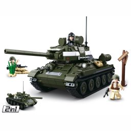 Sluban stavebnice SOVĚTSKÝ TANK T-34/85 2v1