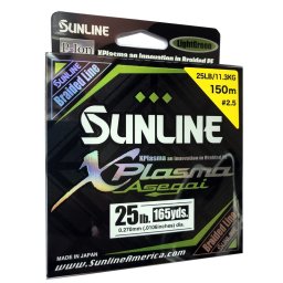 SUNLINE šňůra XPlasma Asegai 150m/25 Lbs - LGR