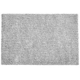 Teppich Grau Meliert Polyester 160 x 230 cm Rechteckig Hochflor Modern Maschinengetuftet Fußbodenheizung Geeignet Wohnzimmer Schlafzimmer