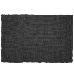 Teppich Schwarz Wollfilz 160 x 230 cm Modernes Design Handgewebt Rechteckig