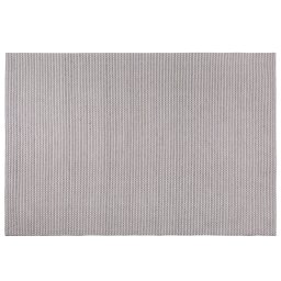 Teppich Hellgrau 140 x 200 cm Kurzflor Handgetuftet mit edler Ausstrahlung Rechteckig Klassisches Design