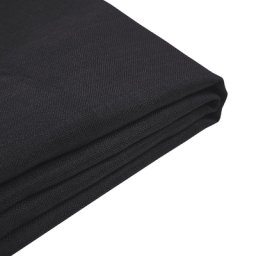 Bettrahmenbezug Schwarz 160 x 200 cm aus Polyester Pflegeleicht Modern