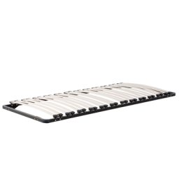 Lattenrahmen Pappelholz Metall 90 x 200 cm 24 Federleisten für Einzelbett Kinderzimmer