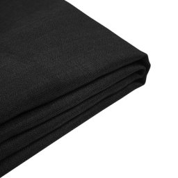 Bettrahmenbezug Schwarz 180 x 200 cm aus Polyester Pflegeleicht Modern