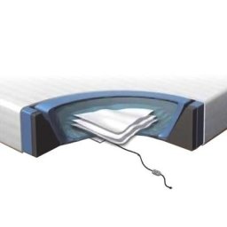 Wasserbettmatratzen Set Schaumstoff Polyester Vinyl für Bett 180 x 200 cm inklusive Zubehör