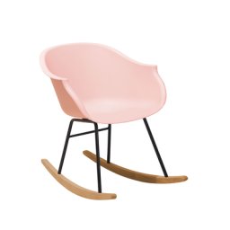 Schaukelstuhl Rosa Kunststoff Skandinavisch Modern