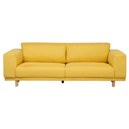 Sofa Gelb Polsterbezug 3-Sitzer Skandinavisch Wohnzimmer