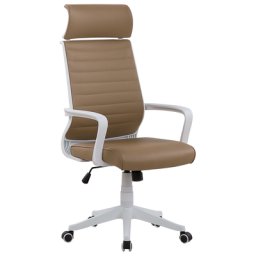 Bürostuhl Braun mit Weiß höhenverstellbar Bürostuhl Elegant klassisches Design