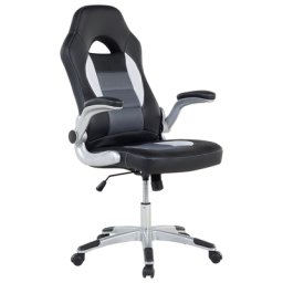 Bürostuhl Schwarz Kunstleder Gaming Indoor Modern