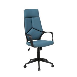Bürostuhl Blau mit Schwarz höhenverstellbar mit strapazierfähigen Bezug Bürostuhl Modern