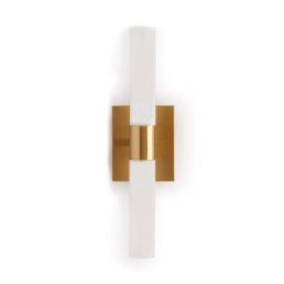Wandlampe AVELLO - Wandleuchte, Milchglas & Messing, H35
