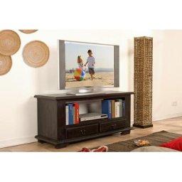 TV-Kommode Mexico Kolonial, massiv, schwarzbraun